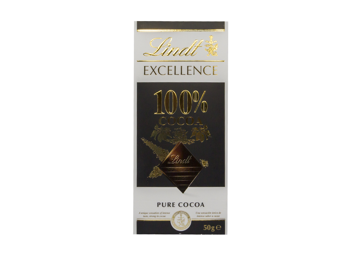 Lindt Excellence Cocoa/ kakao 100% 50 g