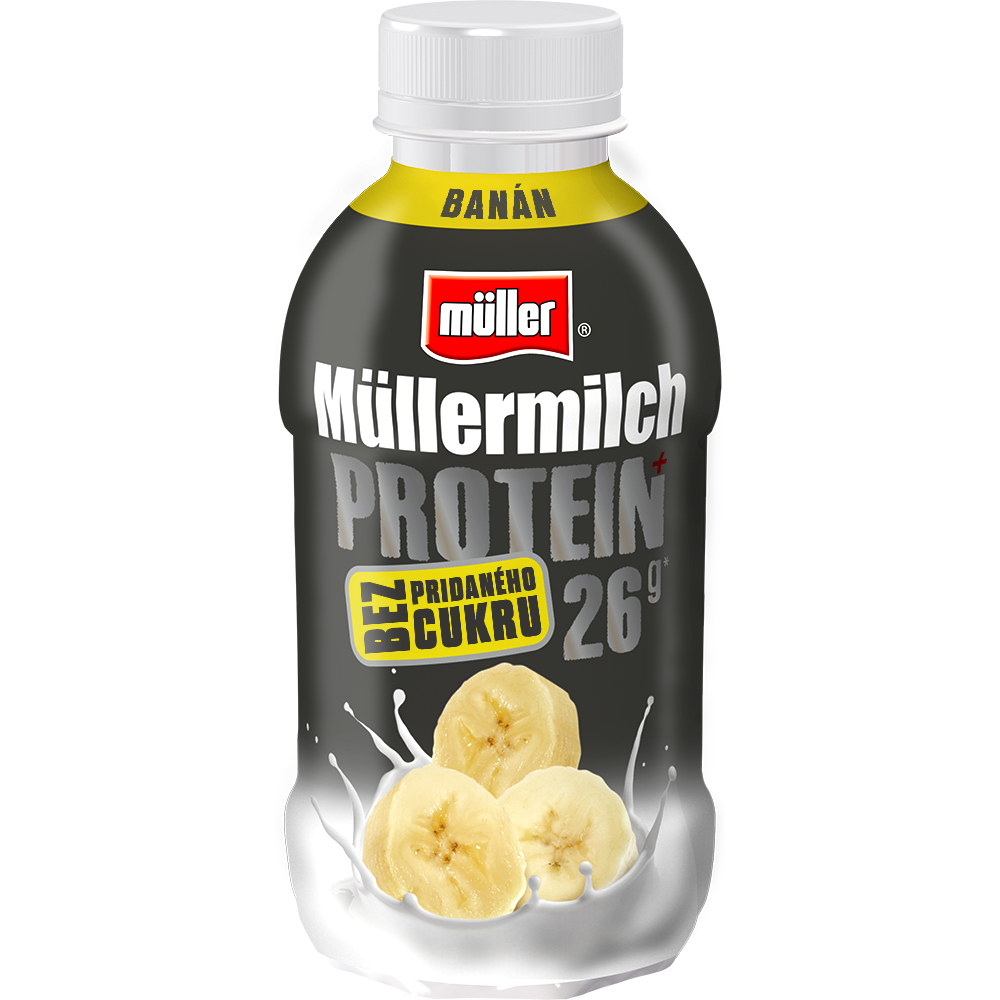 müller Müllermilch Protein Zero Mliečny nápoj mix (čokoláda, banán) chlad. 400 g