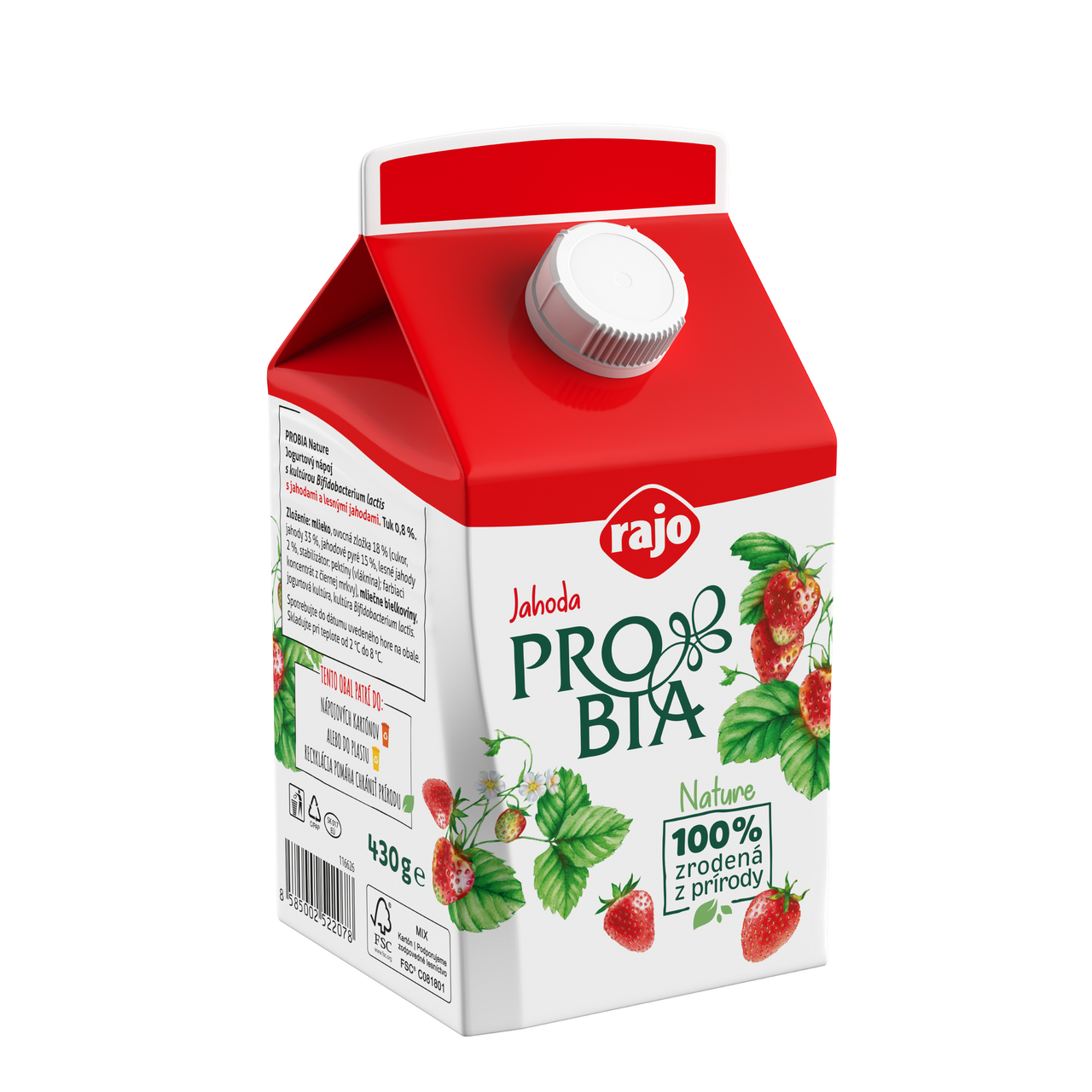rajo PROBIA Drink jahoda chlad. 430 g