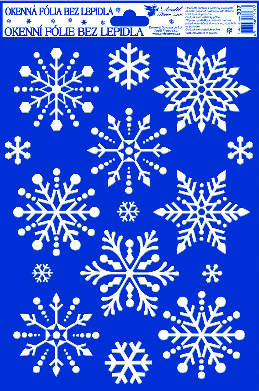 Okenné fólie 211114 vločky 1ks