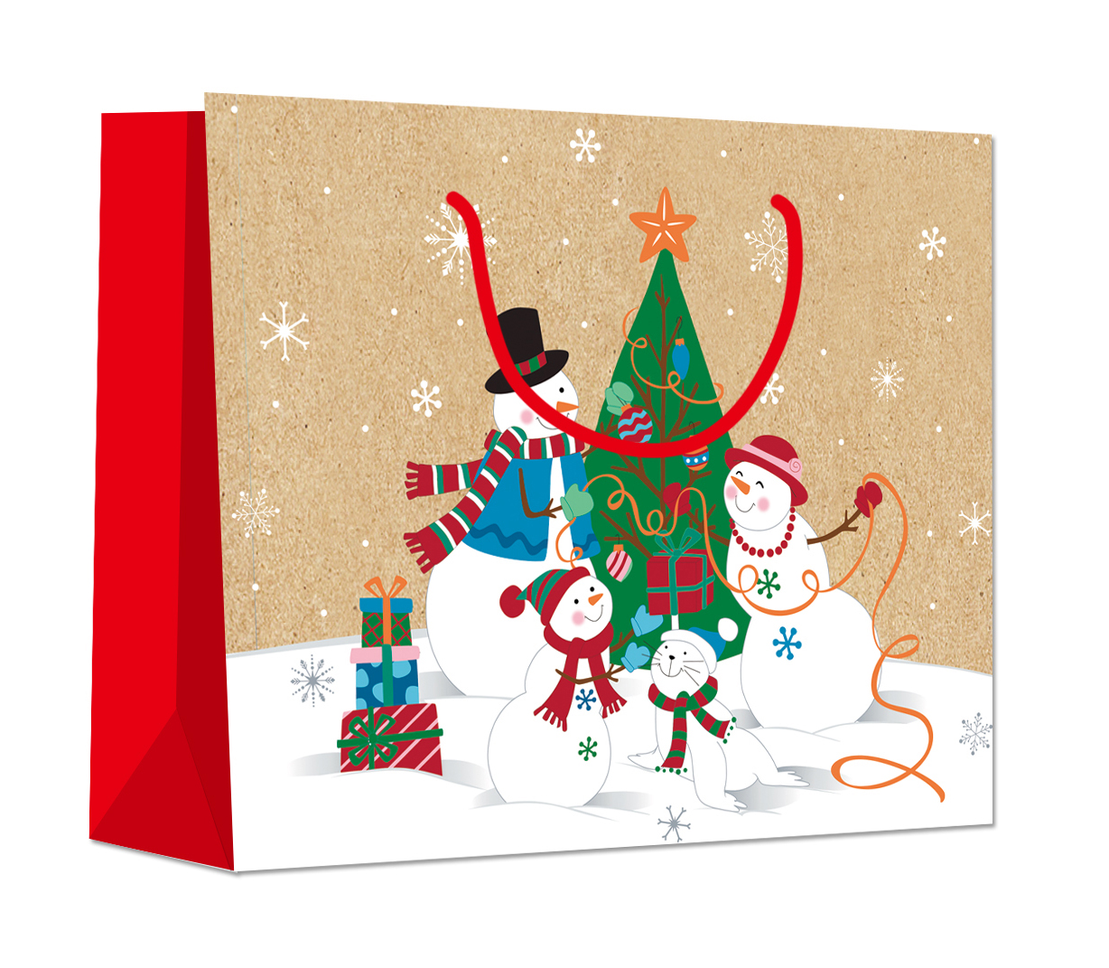 Vianočná darčeková taška Super Wide 1ks