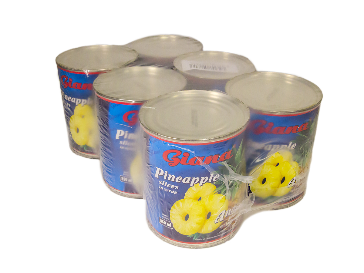 Giana Ananás plátky 6 x 850 ml