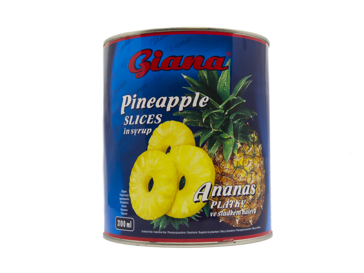 Giana Ananás plátky 3100 ml