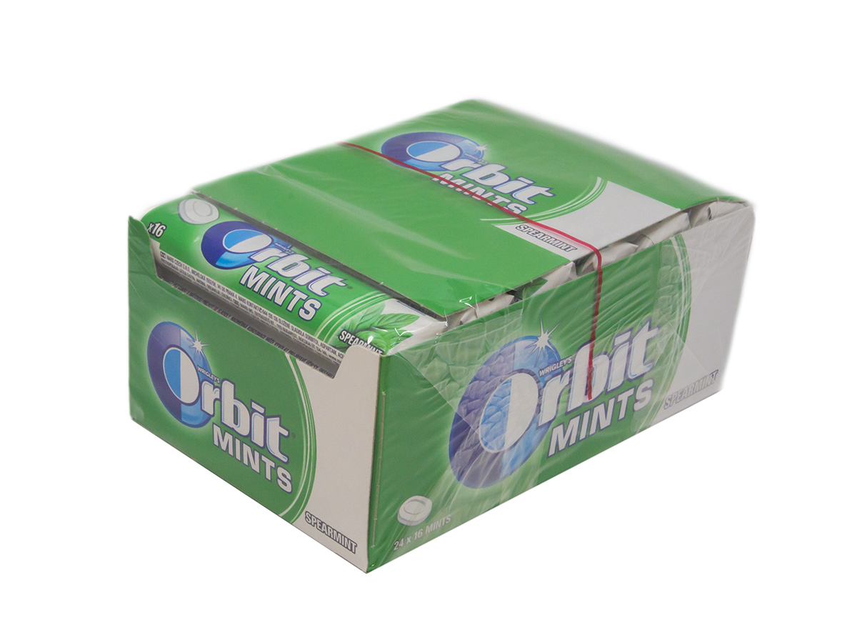 Orbit Mints spearmint 24 x 28 g