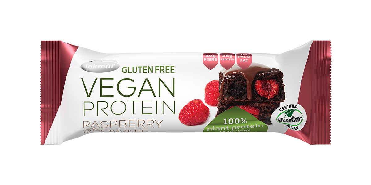 Tekmar Vegan tyčinka protein brownie& malina 40 g