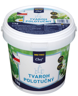 METRO Chef Tvaroh polotučný chlad. 1 kg