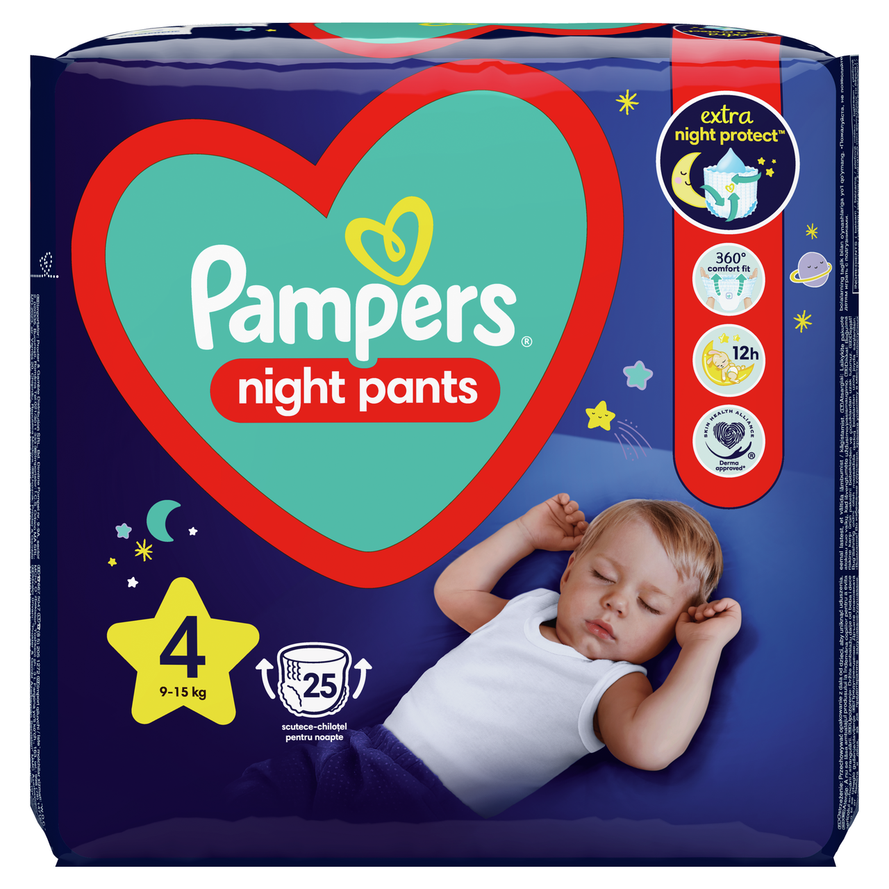 Pampers Pants Night S4 detské plienky 25 ks