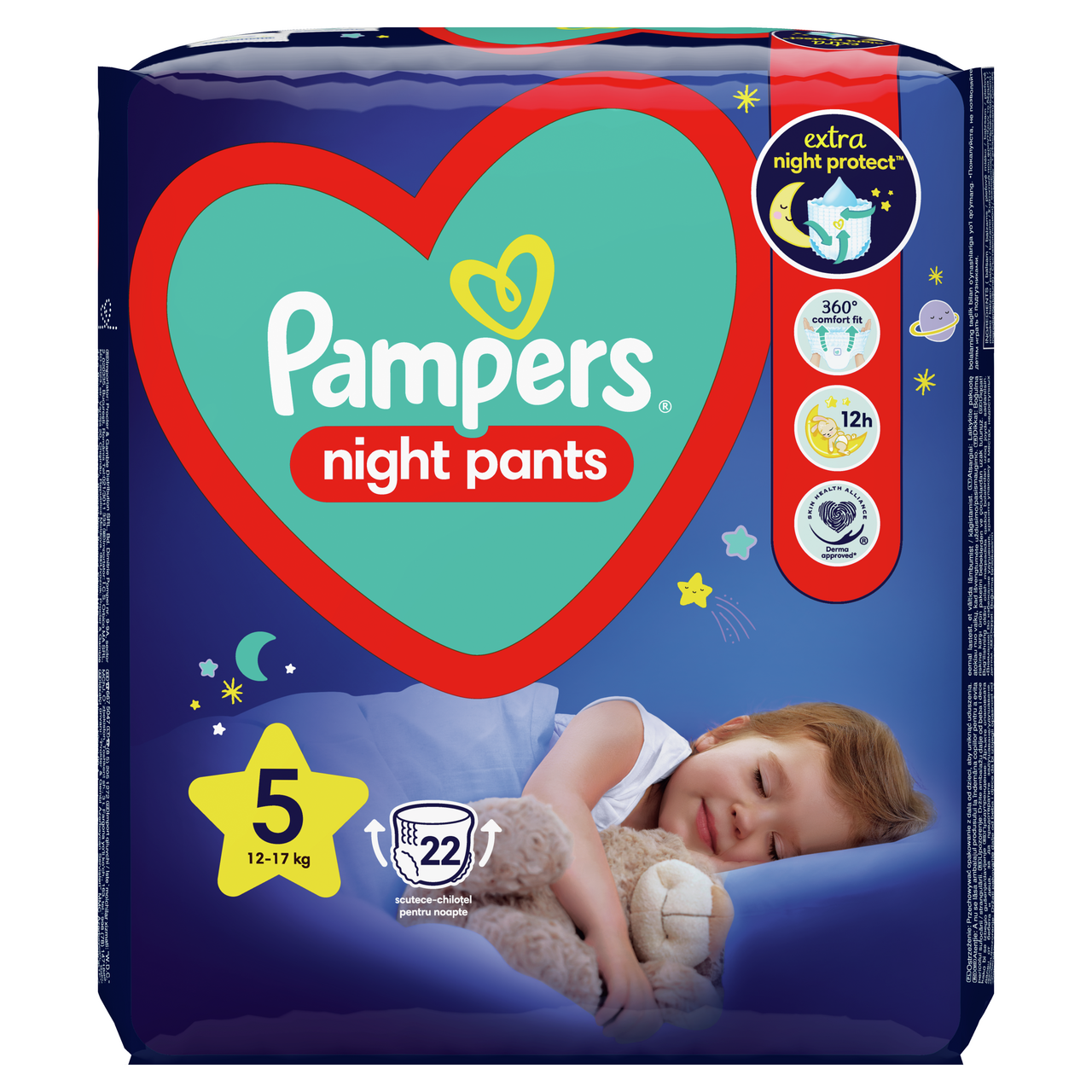 Pampers Pants Night S5 detské plienky 22 ks
