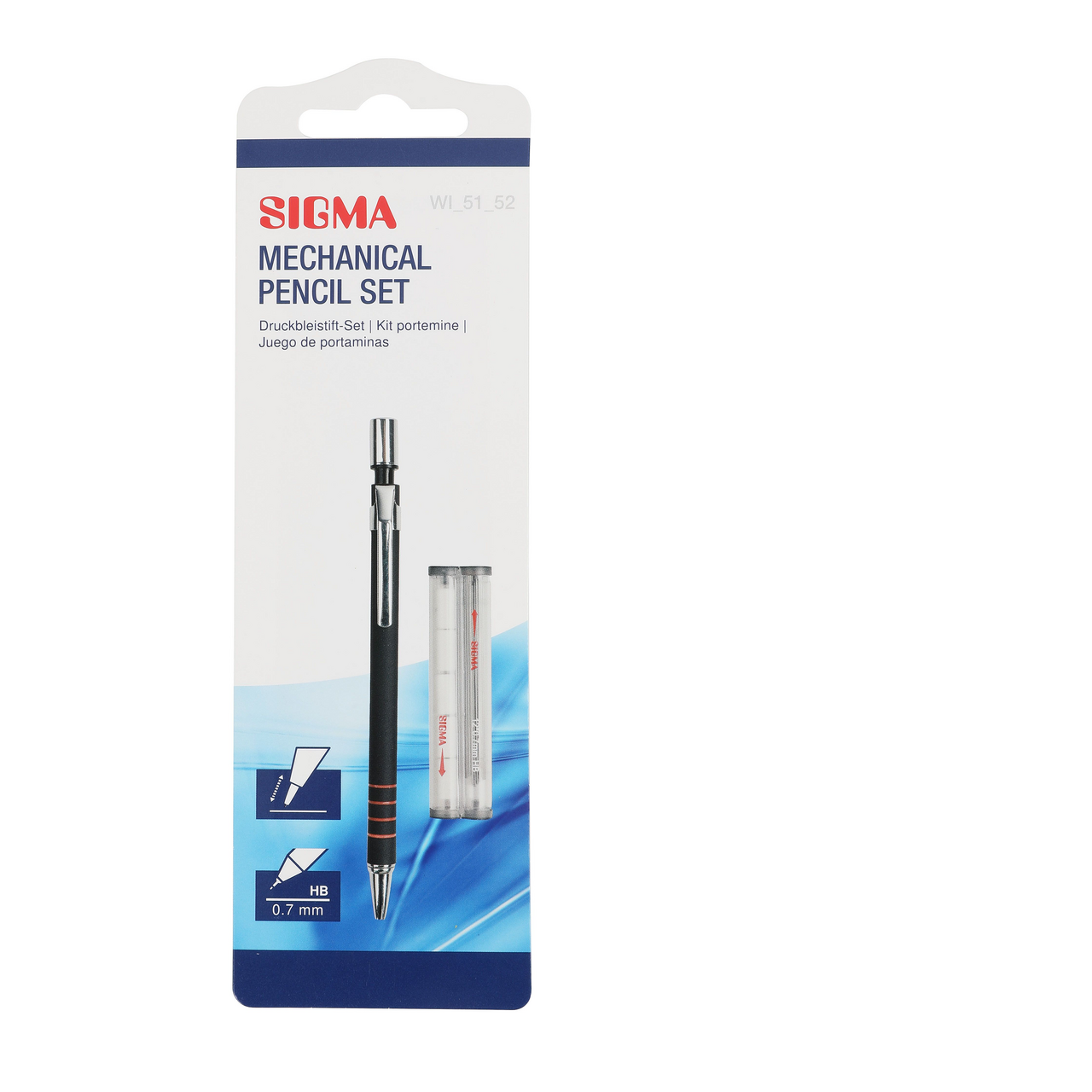 SIGMA Ceruzka mechanická 0,7 mm set 1 ks