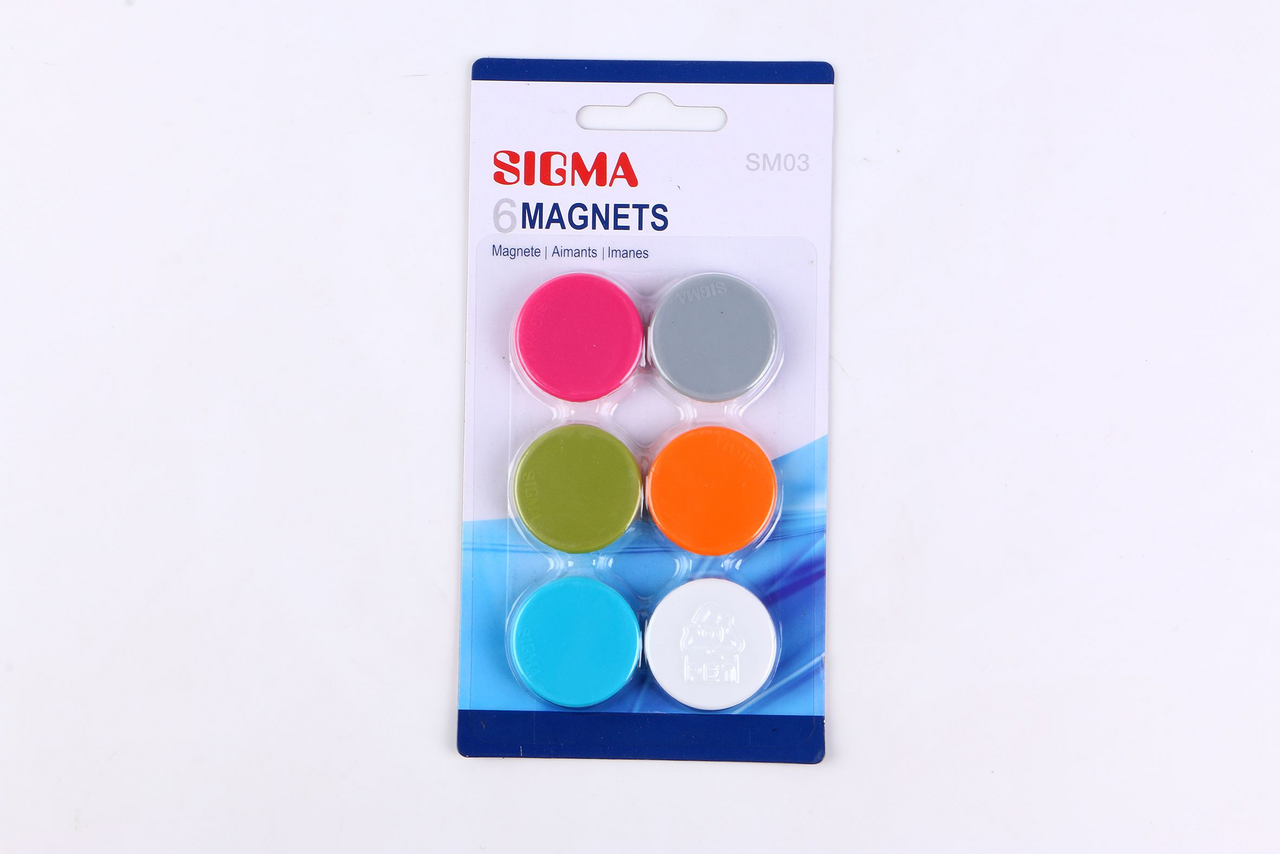 SIGMA Magnety assort 32 mm 6 ks