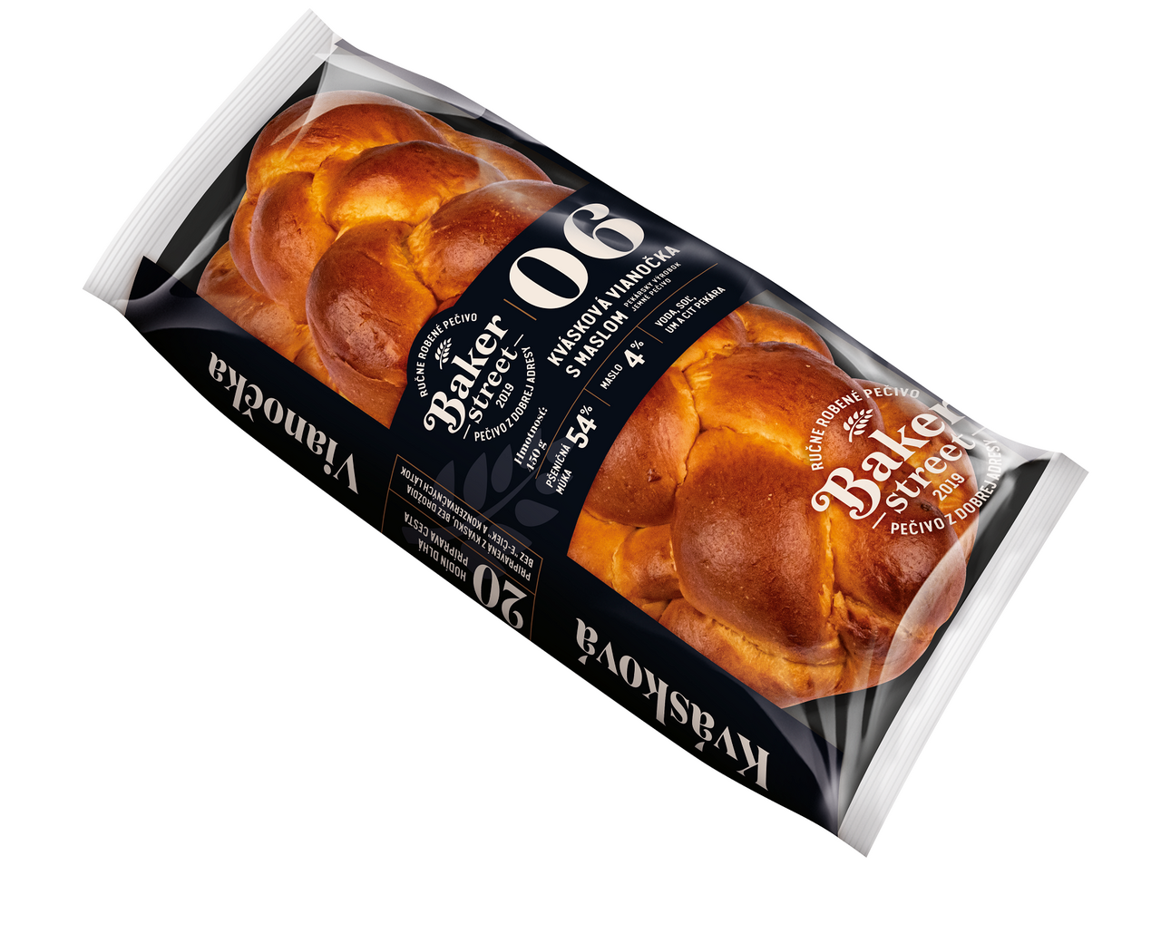 BAKER STREET Vianočka kvásková s maslom balená 450 g