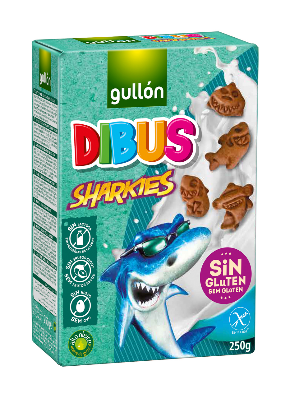 TRANSTRADE Gullón Sharkies sušienky bez lepku 250 g