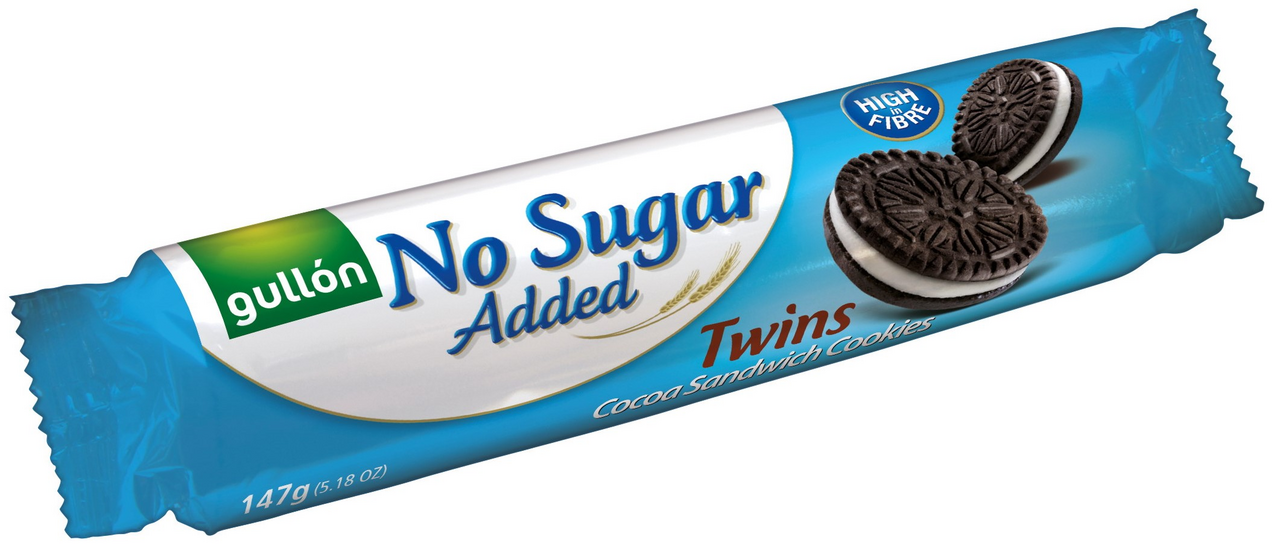 TRANSTRADE Gullón Twins Cocoa Sandwich bez pridaného cukru 147 g