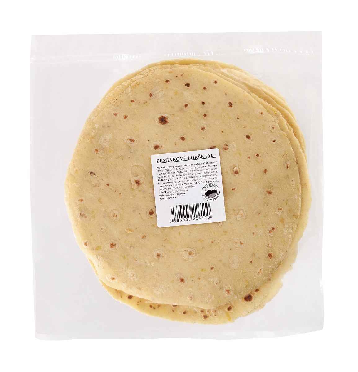 DDC Group Lokše zemiakové (10 ks) chlad. 750 g