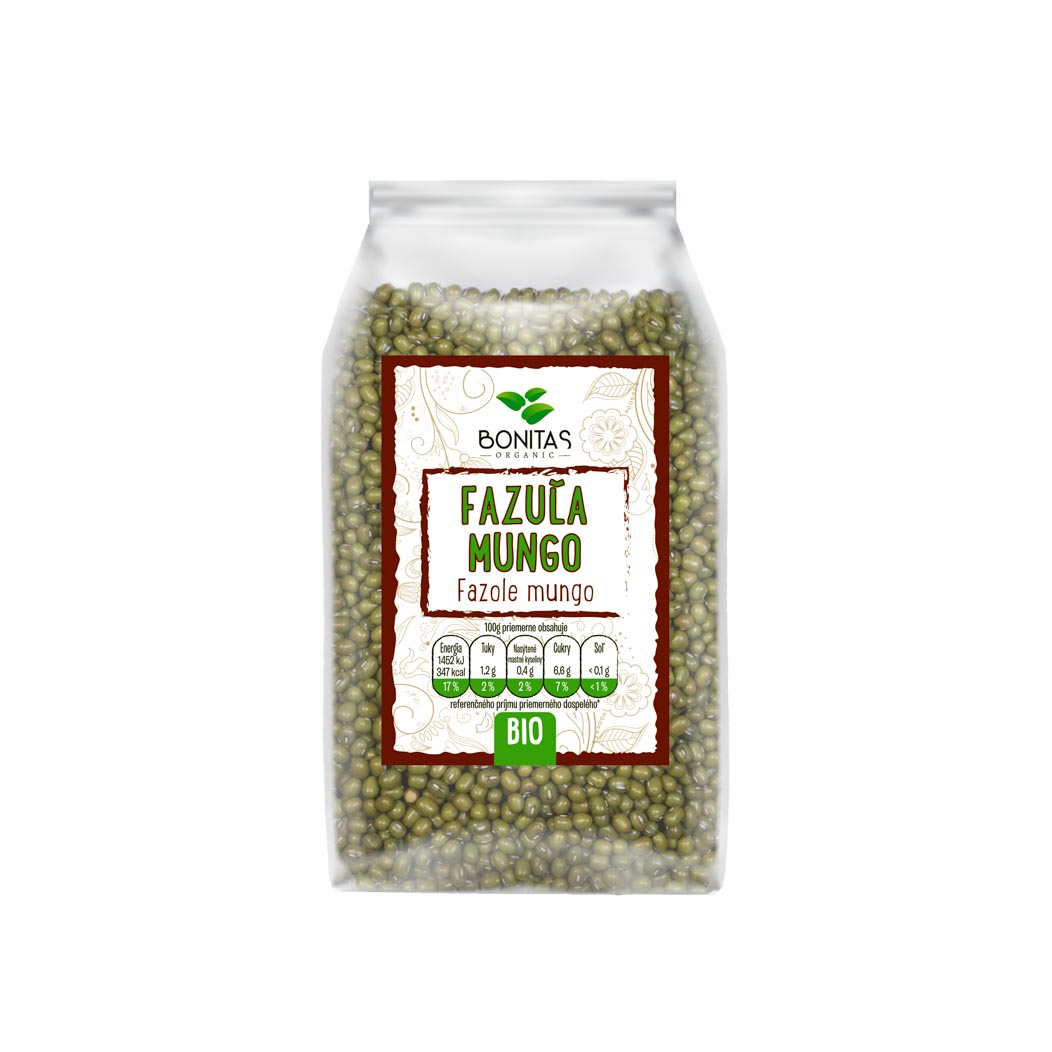 BONITAS Fazuľa Mungo BIO 500 g