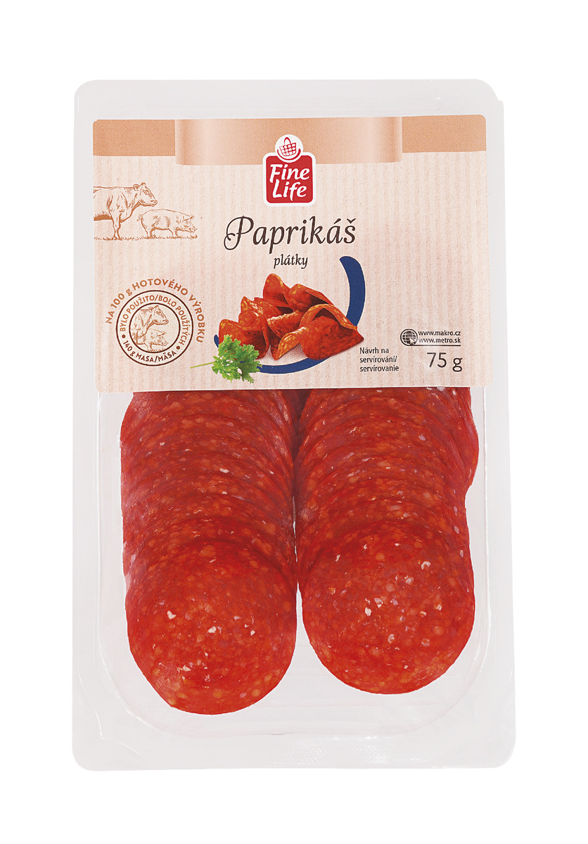 Fine Life Paprikáš plátky chlad. 75 g