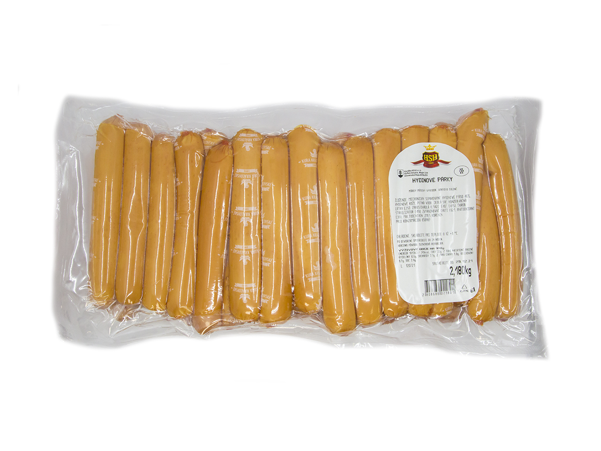 HSH Hydinové párky chlad. váž. cca 2 kg