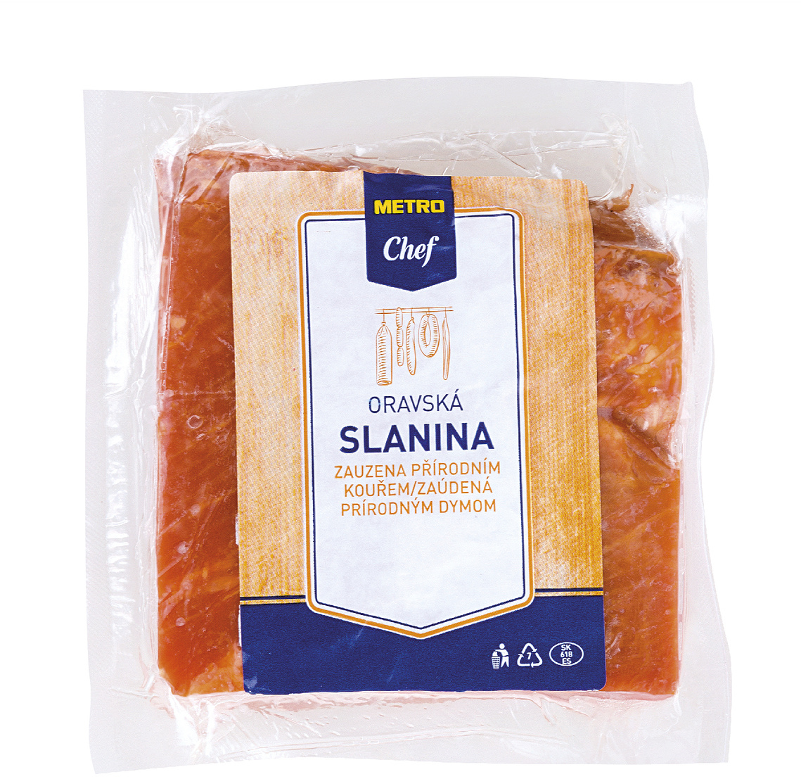 METRO Chef Oravská slanina vákuovo balená chlad. váž. cca 600 g