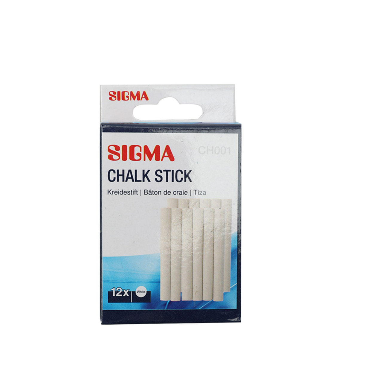 SIGMA Krieda biela 12 ks