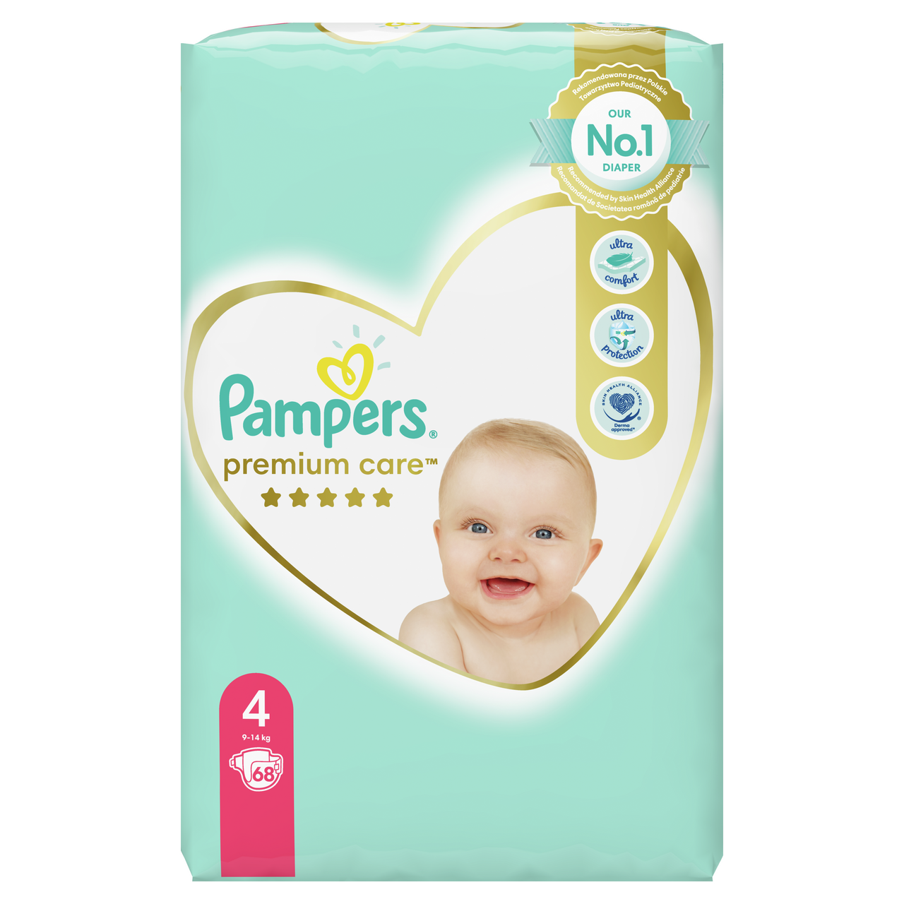 Pampers Premium Care S4 detské plienky 68 ks