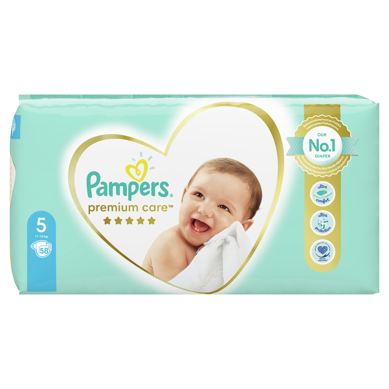 Pampers Premium Care S5 detské plienky 58 ks