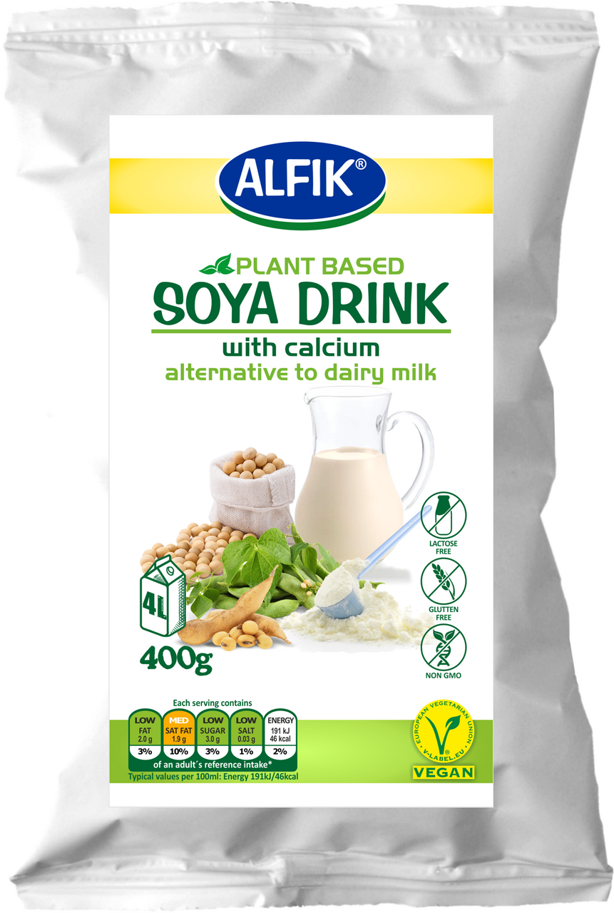 Alfik Sójový nápoj s kalciom rastl. 400 g