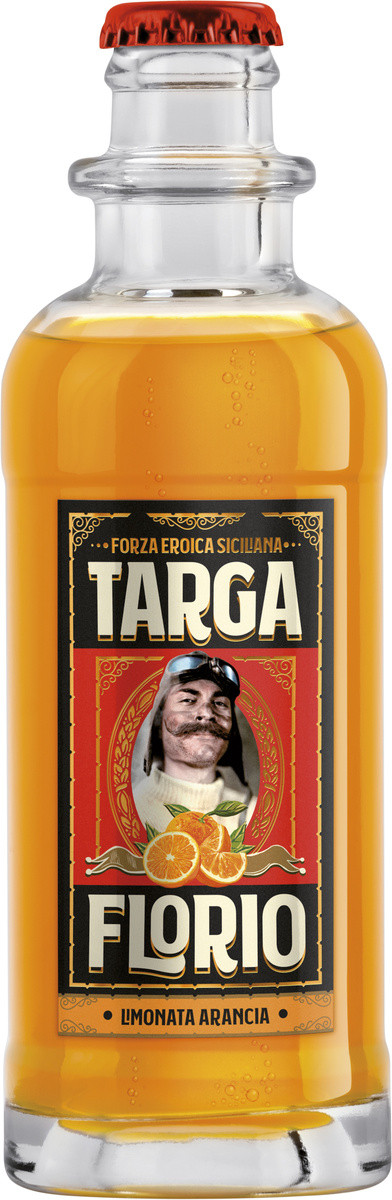 TARGA FLORIO limonáda pomaranč 24 x 250 ml SKLO
