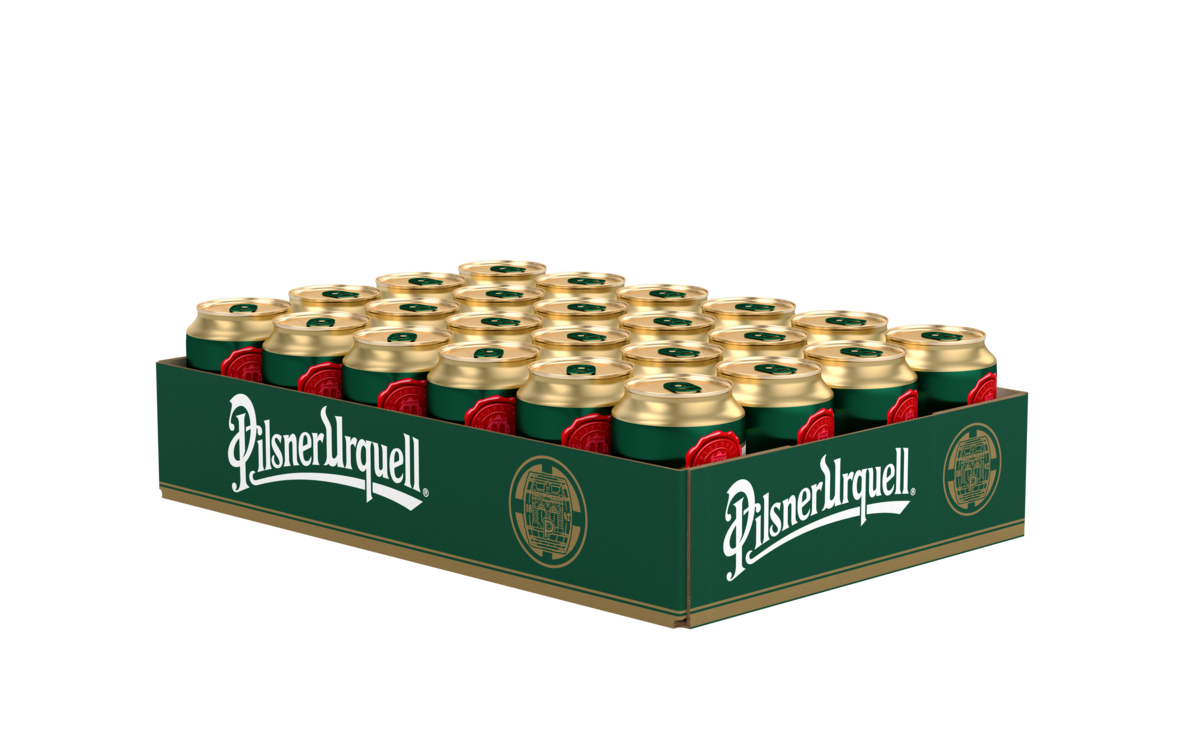 Pilsner Urquell pivo 24 x 330 ml vratná plechovka