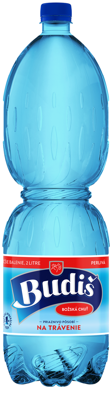 Budiš minerálna voda perlivá 6 x 2 l vratná PET fľaša