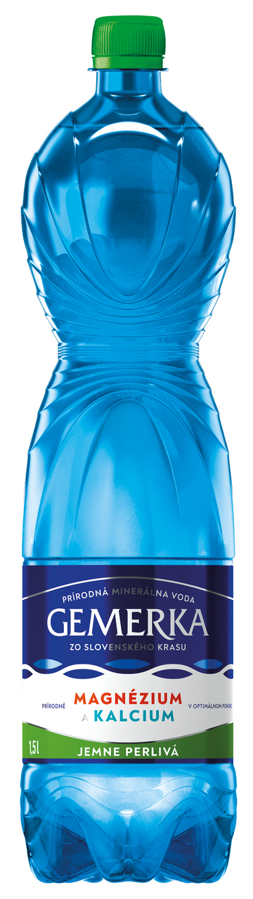Gemerka Mg a Ca minerálna voda jemne perlivá 6 x 1,5 l vratná PET fľaša