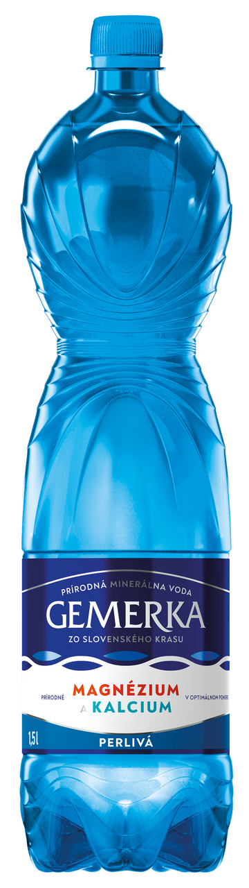 Gemerka Mg a Ca mineralna voda perlivá 6 x 1,5l vratná PET fľaša