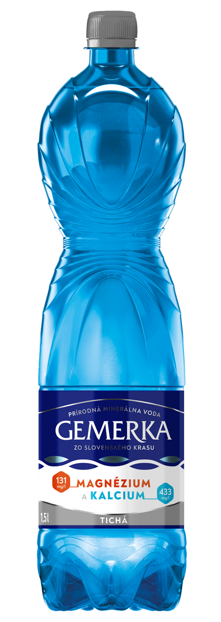 Gemerka Mg a Ca minerálna voda tichá 6 x 1,5 l vratná PET fľaša
