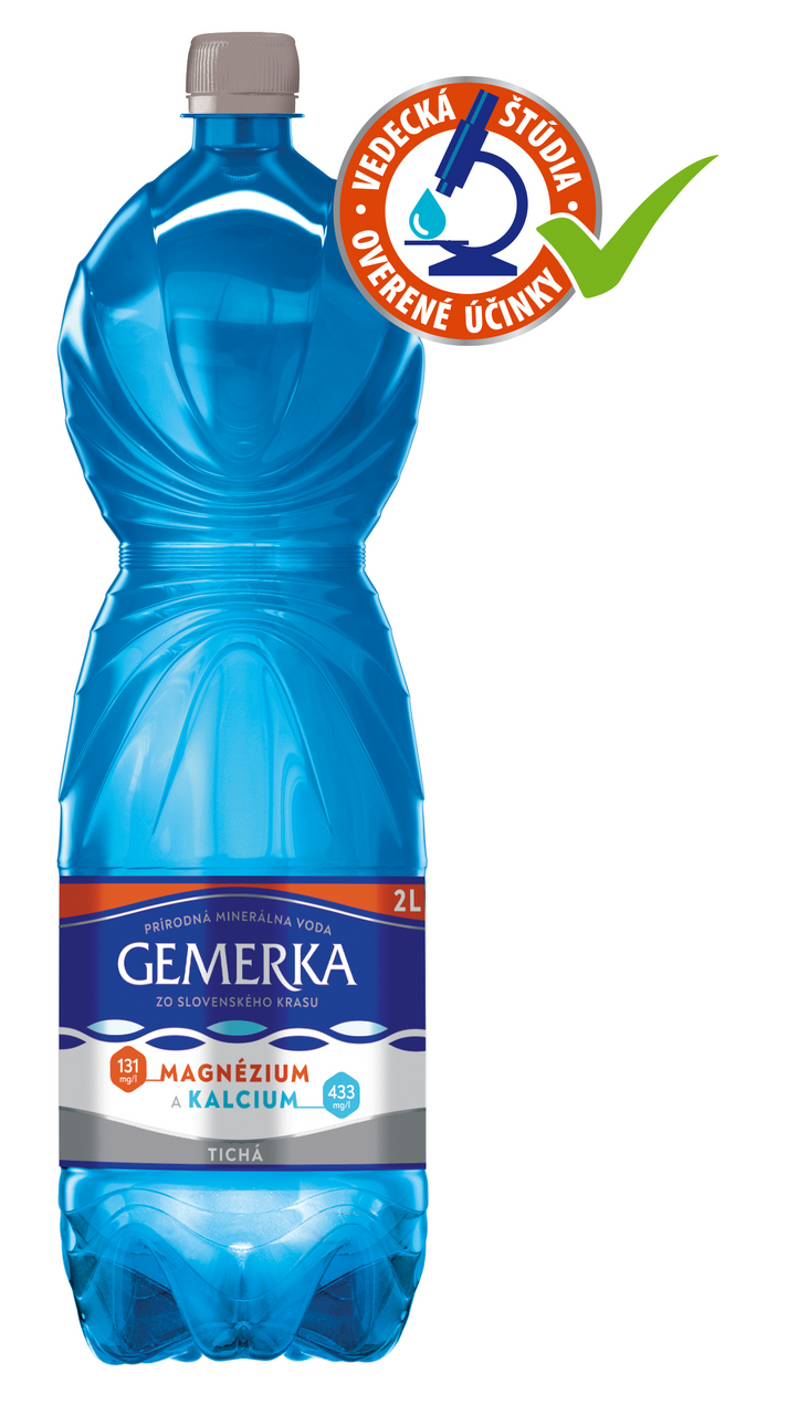 GEMERKA Mg a Ca minerálna voda tichá 6 x 2 l vratná PET fľaša