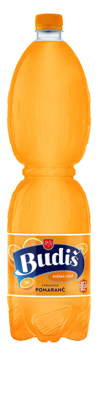 Budiš minerálna voda pomaranč 6 x 1,5 l vratná PET fľaša