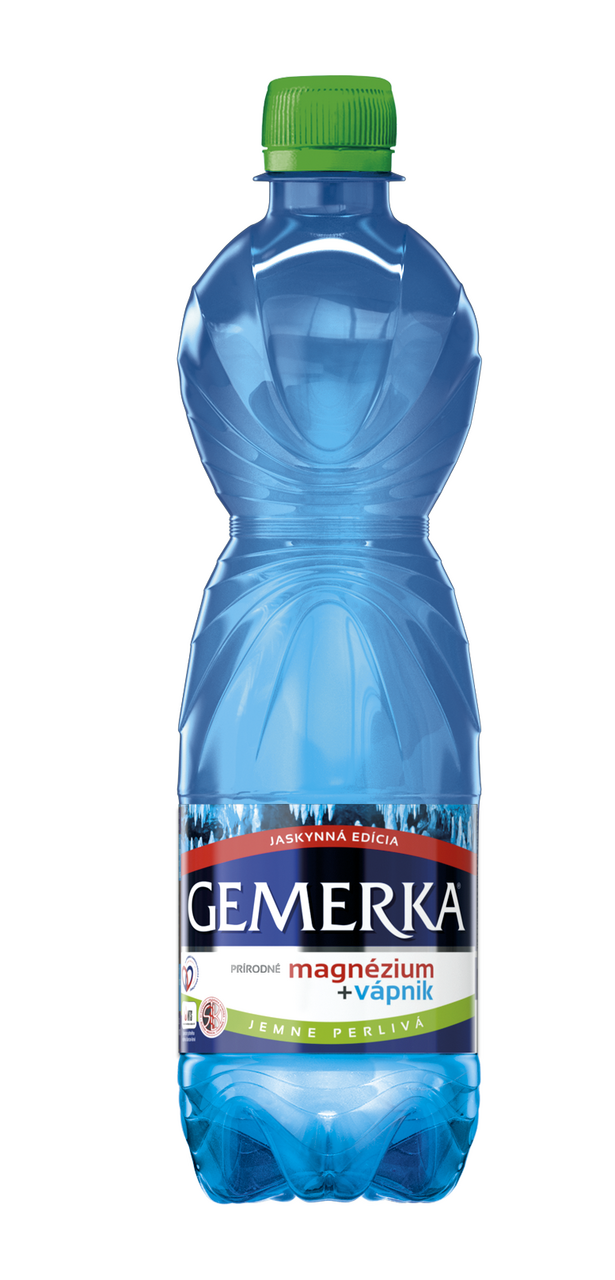 GEMERKA Mg a Ca minerálna voda jemne perlivá 12 x 500 ml vratná PET fľaša