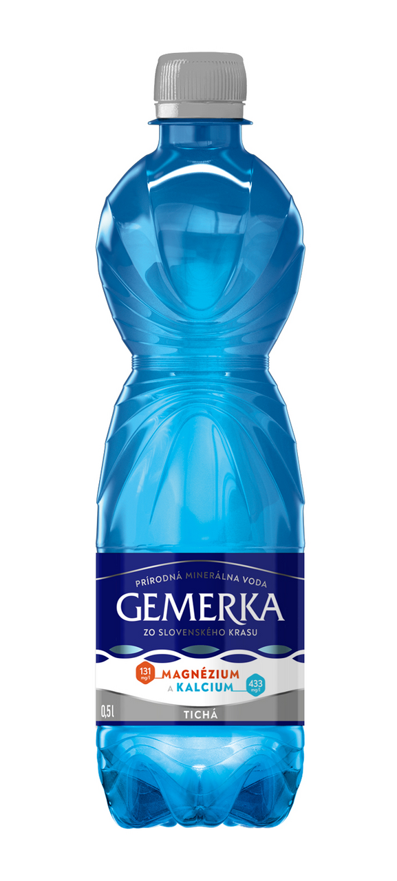 GEMERKA Mg a Ca minerálna voda tichá 12 x 500 ml vratná PET fľaša