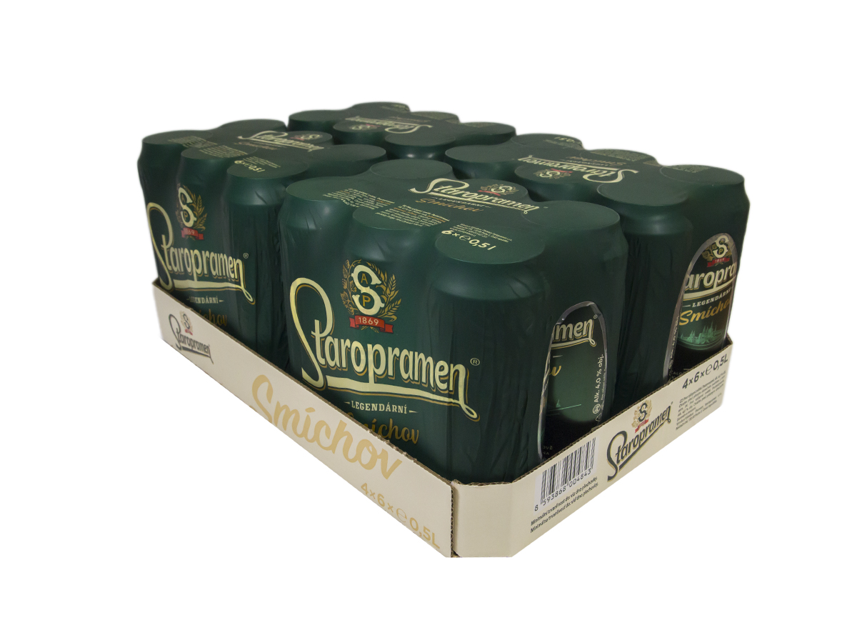 Staropramen Smíchov 10 % pivo 24 x 500 ml vratná plechovka