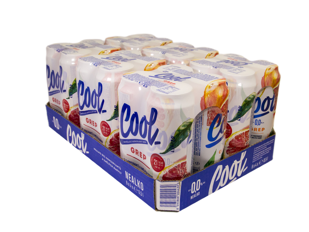 Staropramen Cool grep nealkoholický nápoj 24 x 500 ml vratná plechovka