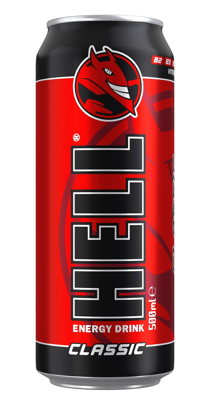 HELL Classic energetický nápoj 12 x 500 ml vratná plechovka