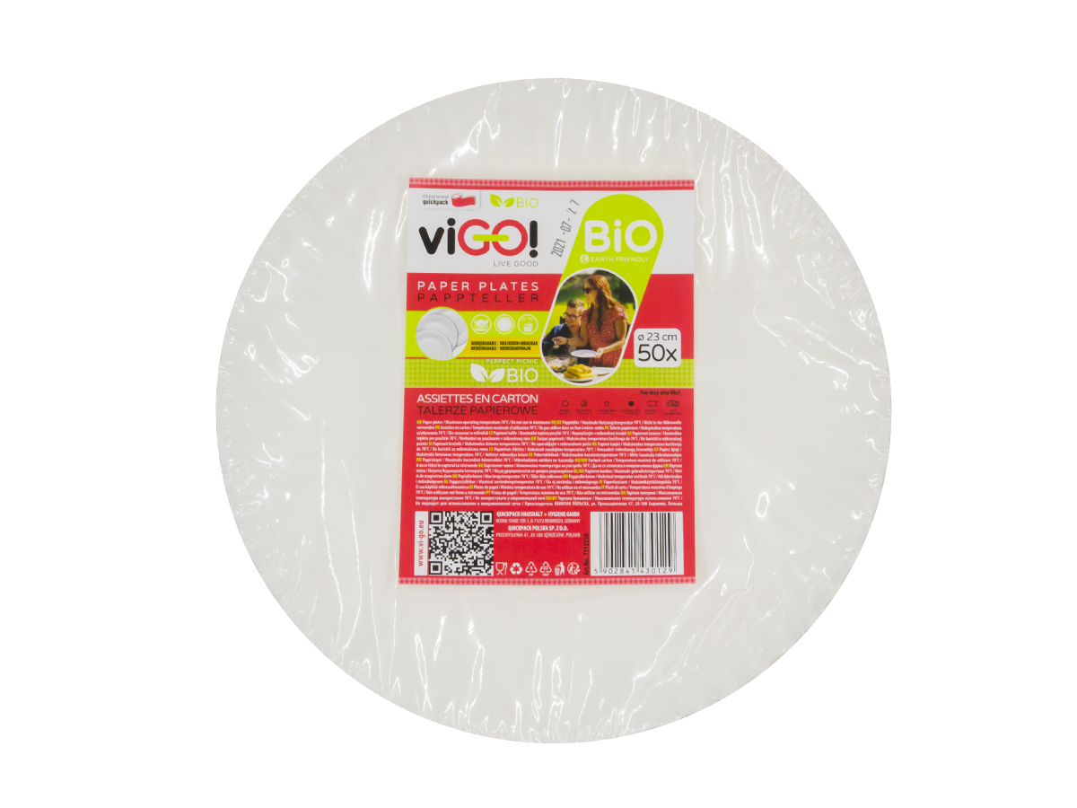 viGO! Tanier 23 cm papier 50 ks