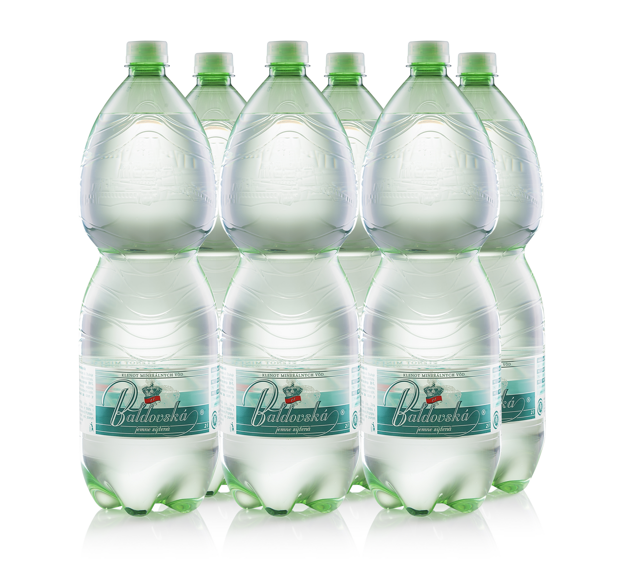 Baldovská minerálna voda jemne sýtená 6 x 2 l vratná PET fľaša