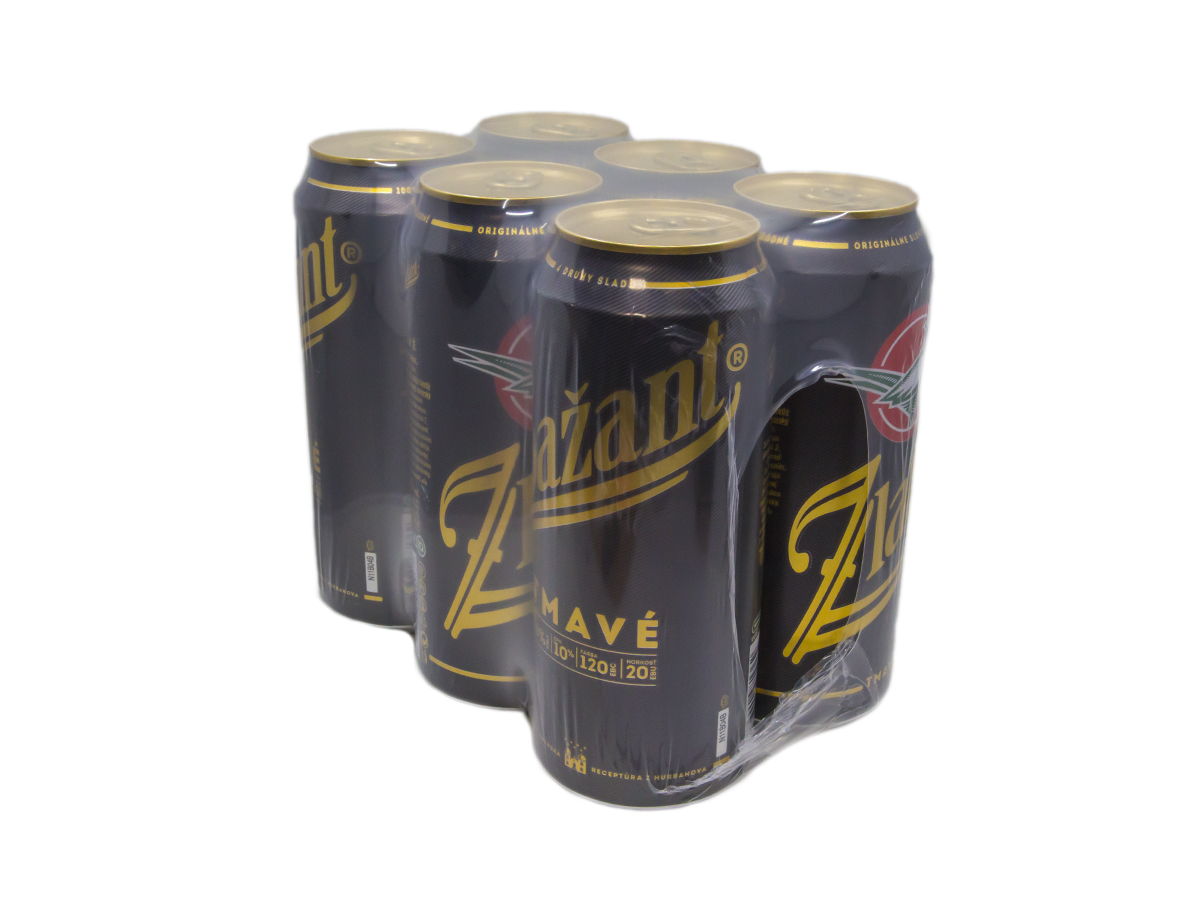 Zlatý Bažant pivo tmavé 6 x 500 ml vratná plechovka
