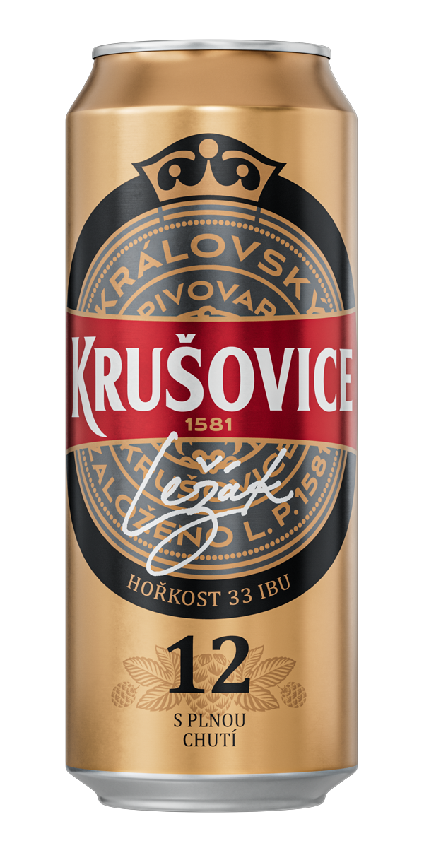 Krušovice Kráľovské 12 % pivo 6 x 500 ml vratná plechovka