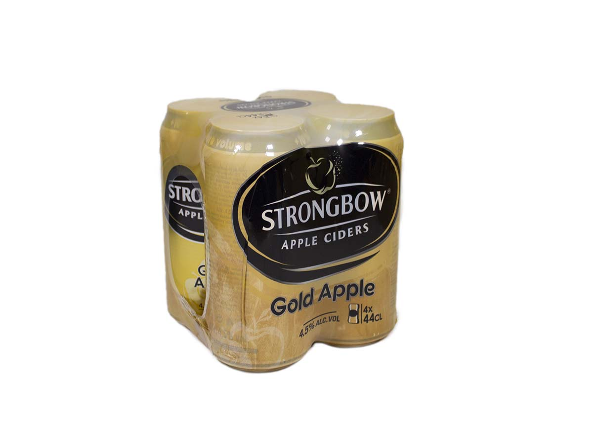 Strongbow cider Gold Apple 4 x 440 ml vratná plechovka