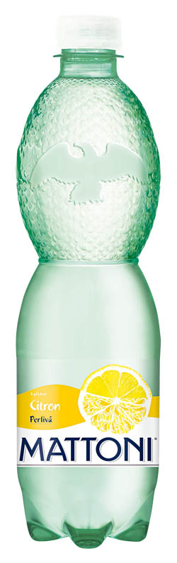 MATTONI minerálna voda perlivá citrón 12 x 500 ml vratná PET fľaša