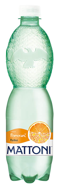 MATTONI minerálna voda perlivá pomaranč 12 x 500 ml vratná PET fľaša