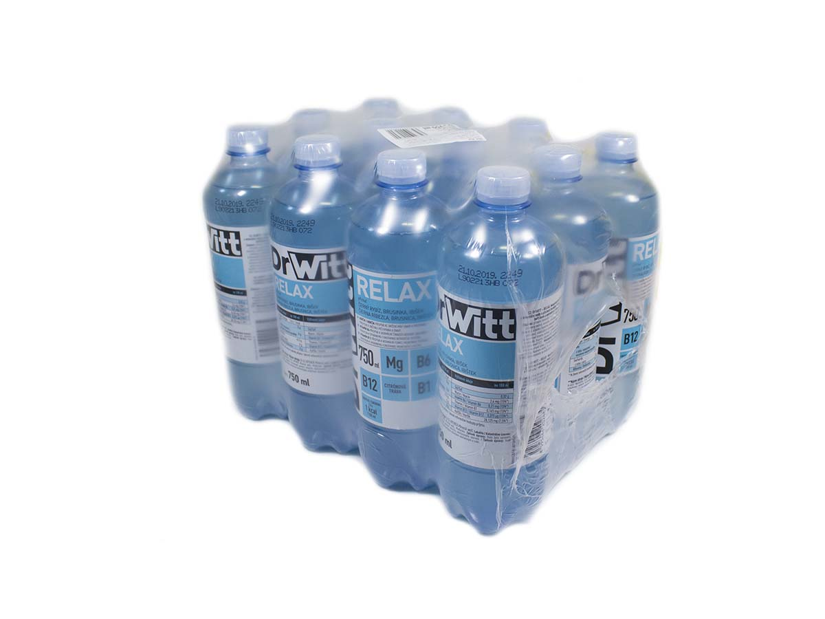 DrWitt Relax čierna ríbezľa-brusnica-ibištek nápoj 12 x 750 ml vratná PET fľaša
