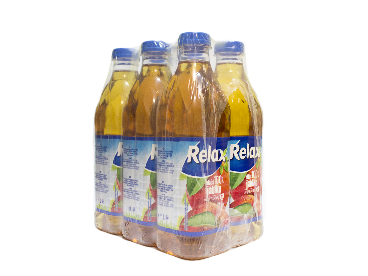 Relax Džús jablko 100 % 6 x 1 l vratná PET fľaša