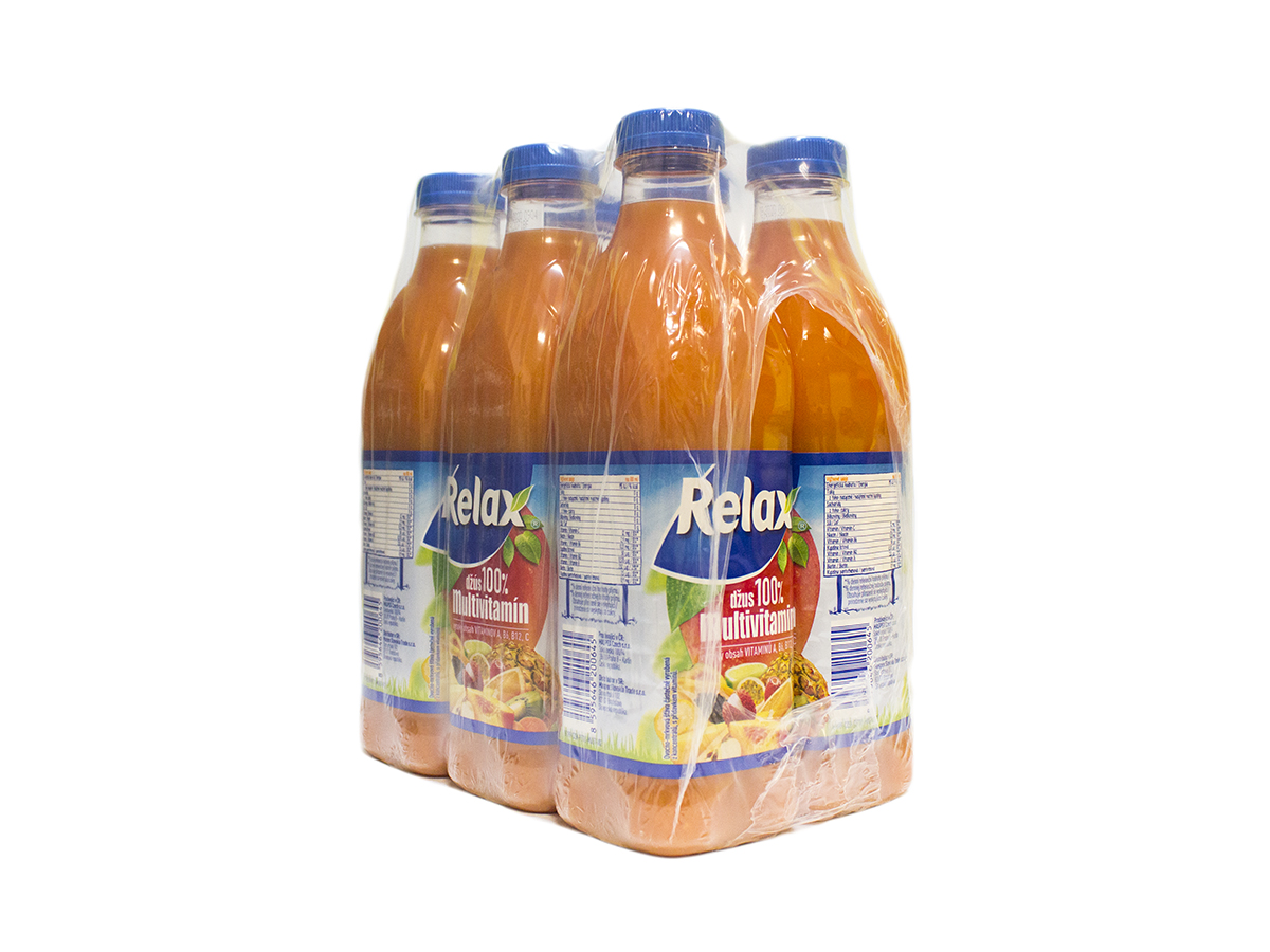 Relax Džús multivitamín 100% 6 x 1 l vratná PET fľaša