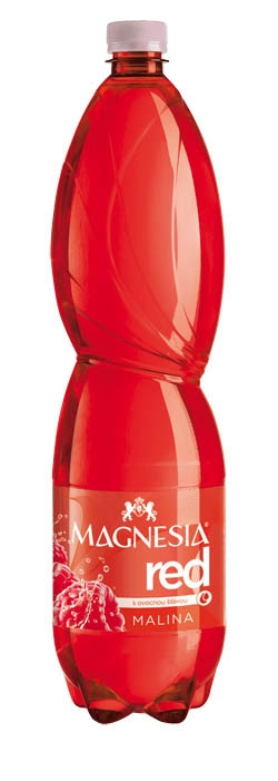 Magnesia Red minerálna voda malina 6 x 1,5 l vratná PET fľaša